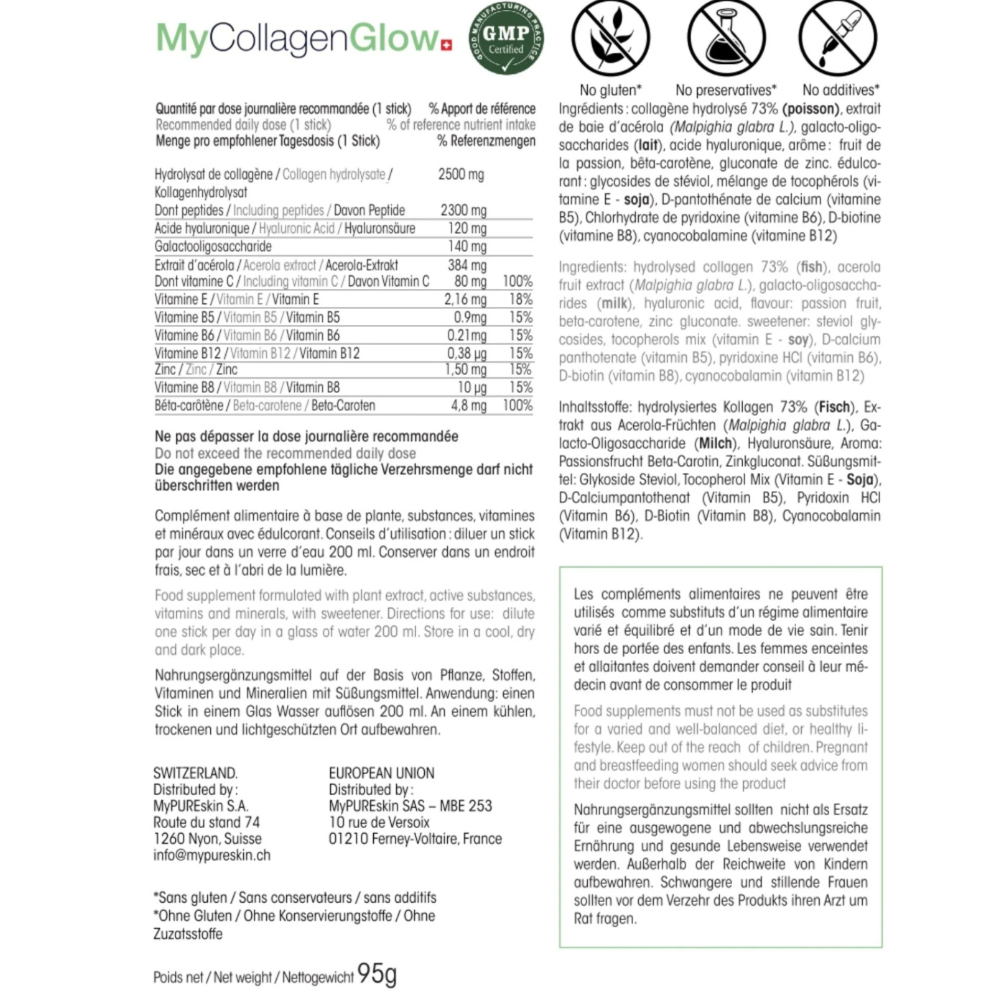 MyCollagenGlow bénéfices radiance protection hydratation peau